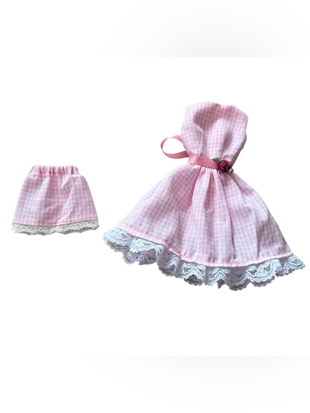 Custom Made Gingham Barbie Doll Dress